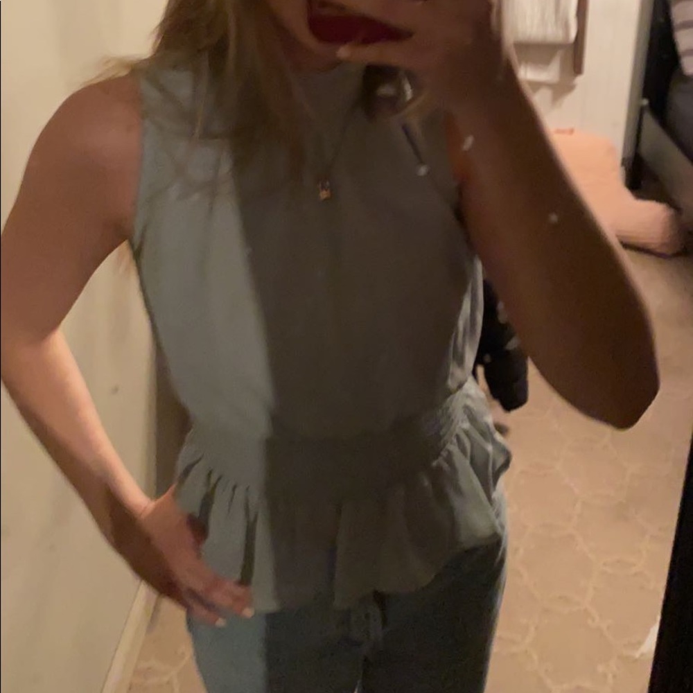 light green top